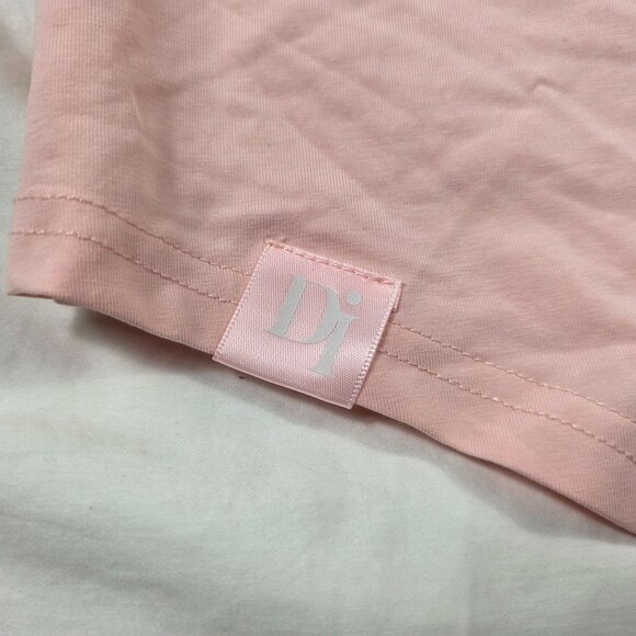 Dime Industries Womens 3XL Pink Crewneck T-Shirt Logo Graphic Lightweight Casual - Picture 6 of 11